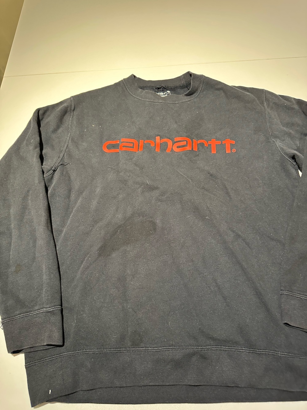 Carhartt Men's Black Crewneck Logo Sweatshirt